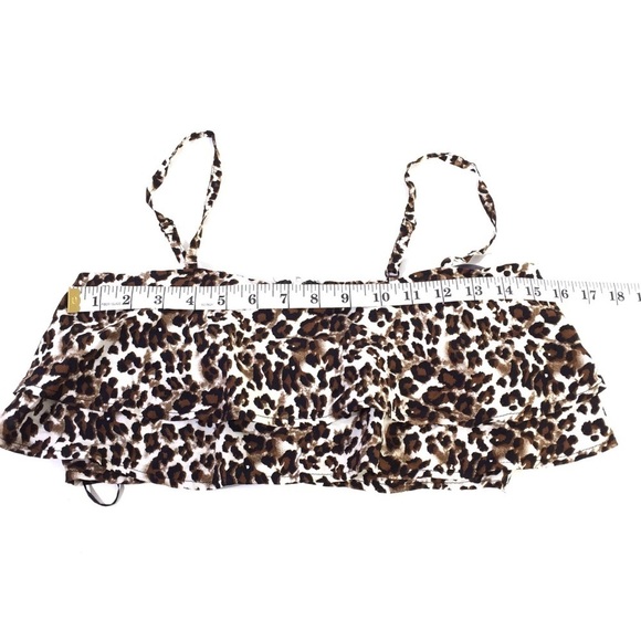 LF x Dream State Leopard Animal Woven Cropped Top - Picture 6 of 9